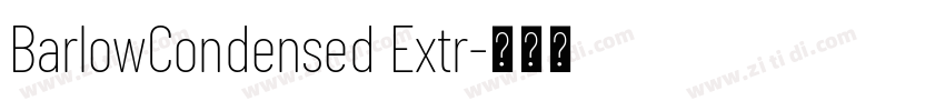 BarlowCondensed Extr字体转换